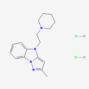 molecular formula C17H24Cl2N4 B4905709 2-methyl-4-(2-piperidin-1-ylethyl)pyrazolo[1,5-a]benzimidazole;dihydrochloride 