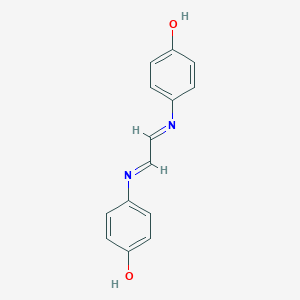 4-({2-[(4-Hydroxyphenyl)imino]ethylidene}amino)phenol