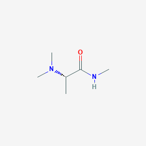 molecular formula C6H14N2O B049058 (2S)-2-(Dimethylamino)-N-methylpropanamide CAS No. 116882-82-7