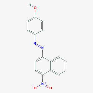 4-({4-Nitro-1-naphthyl}diazenyl)phenol
