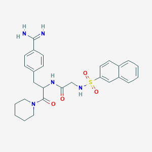 molecular formula C27H31N5O4S B049061 Thromstop CAS No. 117091-16-4
