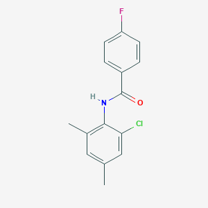 molecular formula C15H13ClFNO B4906222 N-(2-chloro-4,6-dimethylphenyl)-4-fluorobenzamide 