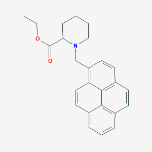 molecular formula C25H25NO2 B4906299 Ethyl 1-(pyren-1-ylmethyl)piperidine-2-carboxylate 