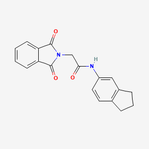 molecular formula C19H16N2O3 B4906364 N-(2,3-DIHYDRO-1H-INDEN-5-YL)-2-(1,3-DIOXO-2,3-DIHYDRO-1H-ISOINDOL-2-YL)ACETAMIDE 