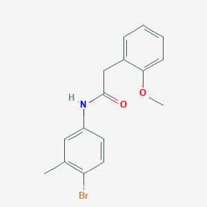 molecular formula C16H16BrNO2 B4906472 N-(4-bromo-3-methylphenyl)-2-(2-methoxyphenyl)acetamide CAS No. 5740-74-9