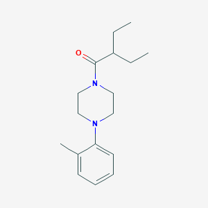molecular formula C17H26N2O B4906569 2-ETHYL-1-[4-(2-METHYLPHENYL)PIPERAZINO]-1-BUTANONE 