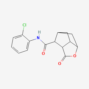 molecular formula C15H14ClNO3 B4906688 N-(2-chlorophenyl)-2-oxohexahydro-2H-3,5-methanocyclopenta[b]furan-7-carboxamide 