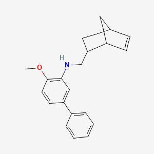 molecular formula C21H23NO B4906717 N-(2-bicyclo[2.2.1]hept-5-enylmethyl)-2-methoxy-5-phenylaniline 