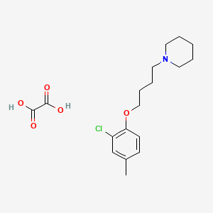 molecular formula C18H26ClNO5 B4906796 1-[4-(2-Chloro-4-methylphenoxy)butyl]piperidine;oxalic acid 