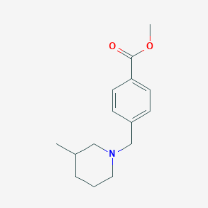 molecular formula C15H21NO2 B4906804 Methyl 4-[(3-methylpiperidin-1-yl)methyl]benzoate 