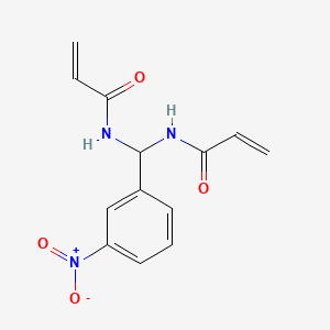 molecular formula C13H13N3O4 B4906851 N-((ACRYLOYLAMINO)(3-NITROPHENYL)METHYL)ACRYLAMIDE CAS No. 303061-64-5