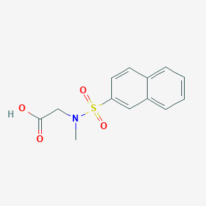 molecular formula C13H13NO4S B049071 2-(N-methylnaphthalene-2-sulfonamido)acetic acid CAS No. 123760-47-4