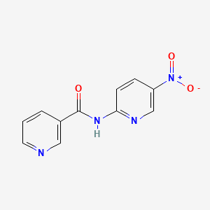 molecular formula C11H8N4O3 B4907224 N-(5-nitropyridin-2-yl)pyridine-3-carboxamide 