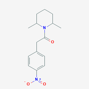 molecular formula C15H20N2O3 B4907261 1-(2,6-Dimethylpiperidin-1-yl)-2-(4-nitrophenyl)ethanone 