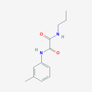 molecular formula C12H16N2O2 B4907276 N-(3-methylphenyl)-N'-propylethanediamide 