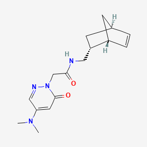 molecular formula C16H22N4O2 B4907314 N-[[(1R,2R,4R)-2-bicyclo[2.2.1]hept-5-enyl]methyl]-2-[4-(dimethylamino)-6-oxopyridazin-1-yl]acetamide 
