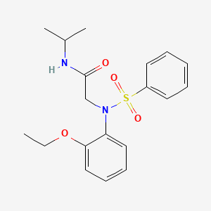 molecular formula C19H24N2O4S B4907334 N~2~-(2-ethoxyphenyl)-N~1~-isopropyl-N~2~-(phenylsulfonyl)glycinamide 