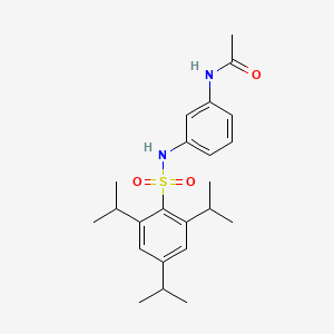 molecular formula C23H32N2O3S B4907338 N-[3-[[2,4,6-tri(propan-2-yl)phenyl]sulfonylamino]phenyl]acetamide 