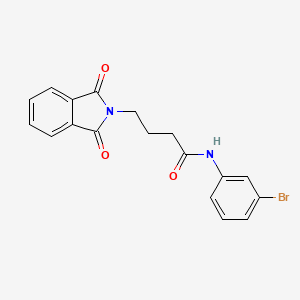 molecular formula C18H15BrN2O3 B4907563 N-(3-bromophenyl)-4-(1,3-dioxo-1,3-dihydro-2H-isoindol-2-yl)butanamide 