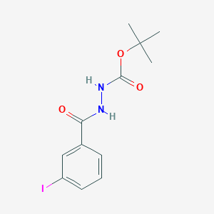 molecular formula C12H15IN2O3 B4907609 Tert-butyl 2-(3-iodobenzoyl)hydrazine-1-carboxylate 