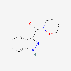 molecular formula C12H13N3O2 B4907655 1H-indazol-3-yl(oxazinan-2-yl)methanone 
