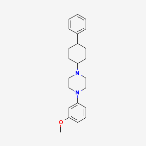 molecular formula C23H30N2O B4907698 1-(3-methoxyphenyl)-4-(4-phenylcyclohexyl)piperazine 