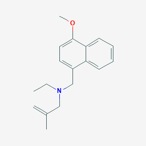 molecular formula C18H23NO B4907806 N-ethyl-N-[(4-methoxynaphthalen-1-yl)methyl]-2-methylprop-2-en-1-amine 