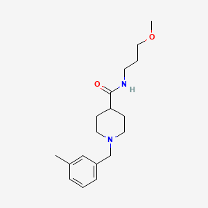 molecular formula C18H28N2O2 B4907815 N-(3-methoxypropyl)-1-(3-methylbenzyl)-4-piperidinecarboxamide 