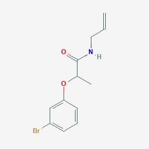 molecular formula C12H14BrNO2 B4907827 2-(3-bromophenoxy)-N-(prop-2-en-1-yl)propanamide 