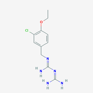 molecular formula C11H16ClN5O B4907863 N-(3-chloro-4-ethoxybenzyl)imidodicarbonimidic diamide 