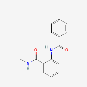 molecular formula C16H16N2O2 B4907905 N-methyl-2-[(4-methylbenzoyl)amino]benzamide 