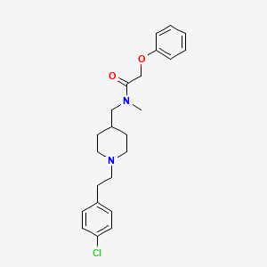 molecular formula C23H29ClN2O2 B4908088 N-[[1-[2-(4-chlorophenyl)ethyl]piperidin-4-yl]methyl]-N-methyl-2-phenoxyacetamide 