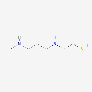 molecular formula C6H16N2S B049082 2-[3-(methylamino)propylamino]ethanethiol CAS No. 117062-90-5