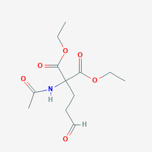 molecular formula C12H19NO6 B049084 Diethyl 2-acetamido-2-(3-oxopropyl)propanedioate CAS No. 53908-65-9