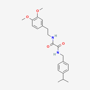 molecular formula C22H28N2O4 B4908496 N-[2-(3,4-dimethoxyphenyl)ethyl]-N'-(4-isopropylbenzyl)ethanediamide 