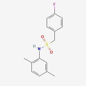 molecular formula C15H16FNO2S B4908522 N-(2,5-dimethylphenyl)-1-(4-fluorophenyl)methanesulfonamide 