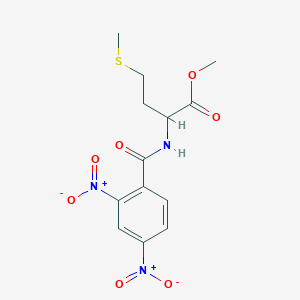 molecular formula C13H15N3O7S B4908713 methyl N-(2,4-dinitrobenzoyl)methioninate 