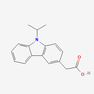 molecular formula C17H17NO2 B4908810 2-(9-Propan-2-ylcarbazol-3-yl)acetic acid 