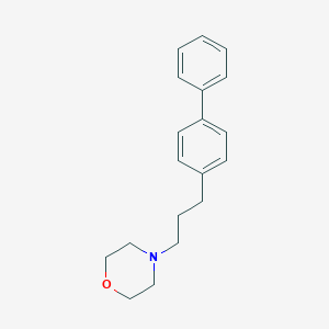 molecular formula C19H23NO B049089 4-[3-(4-Phenylphenyl)propyl]morpholine CAS No. 119637-69-3