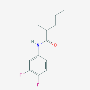 molecular formula C12H15F2NO B4908918 N-(3,4-difluorophenyl)-2-methylpentanamide 