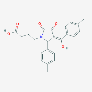 B490914 4-[3-hydroxy-4-(4-methylbenzoyl)-5-(4-methylphenyl)-2-oxo-2,5-dihydro-1H-pyrrol-1-yl]butanoic acid CAS No. 440091-84-9
