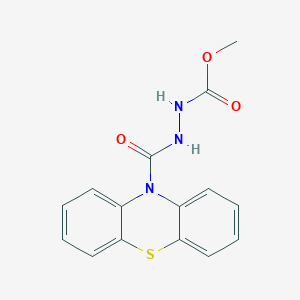 molecular formula C15H13N3O3S B4909288 methyl 2-(10H-phenothiazin-10-ylcarbonyl)hydrazinecarboxylate 