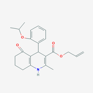 B4909689 allyl 4-(2-isopropoxyphenyl)-2-methyl-5-oxo-1,4,5,6,7,8-hexahydro-3-quinolinecarboxylate CAS No. 5478-84-2