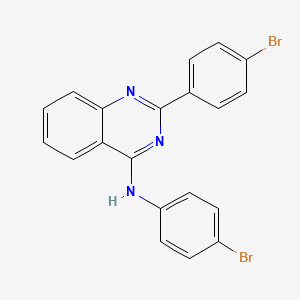 molecular formula C20H13Br2N3 B4909826 N,2-bis(4-bromophenyl)quinazolin-4-amine 