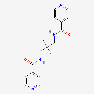 molecular formula C17H20N4O2 B4909831 N-[3-(isonicotinoylamino)-2,2-dimethylpropyl]isonicotinamide 