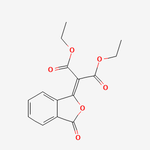 molecular formula C15H14O6 B4909859 diethyl (3-oxo-2-benzofuran-1(3H)-ylidene)malonate 