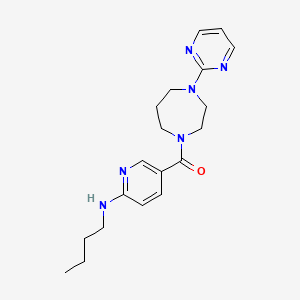molecular formula C19H26N6O B4909954 N-butyl-5-{[4-(2-pyrimidinyl)-1,4-diazepan-1-yl]carbonyl}-2-pyridinamine 