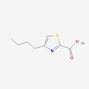molecular formula C8H11NO2S B049102 4-Butyl-1,3-thiazole-2-carboxylic acid CAS No. 115553-92-9