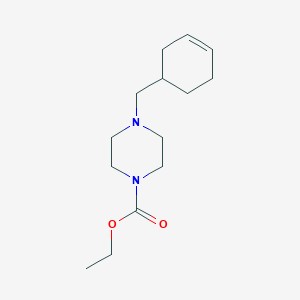molecular formula C14H24N2O2 B4910518 ethyl 4-(cyclohex-3-en-1-ylmethyl)piperazine-1-carboxylate 