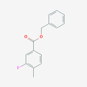 molecular formula C15H13IO2 B4910903 benzyl 3-iodo-4-methylbenzoate 